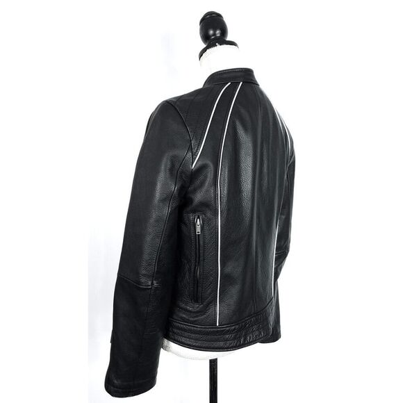 Street Legal Performance 100% Leather Riding Motorcycle Biker Jacket Size Small - Picture 4 of 8